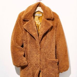 Free People Jackets Coats Free People Tessa Teddy Coat In Atlas Camel Poshmark